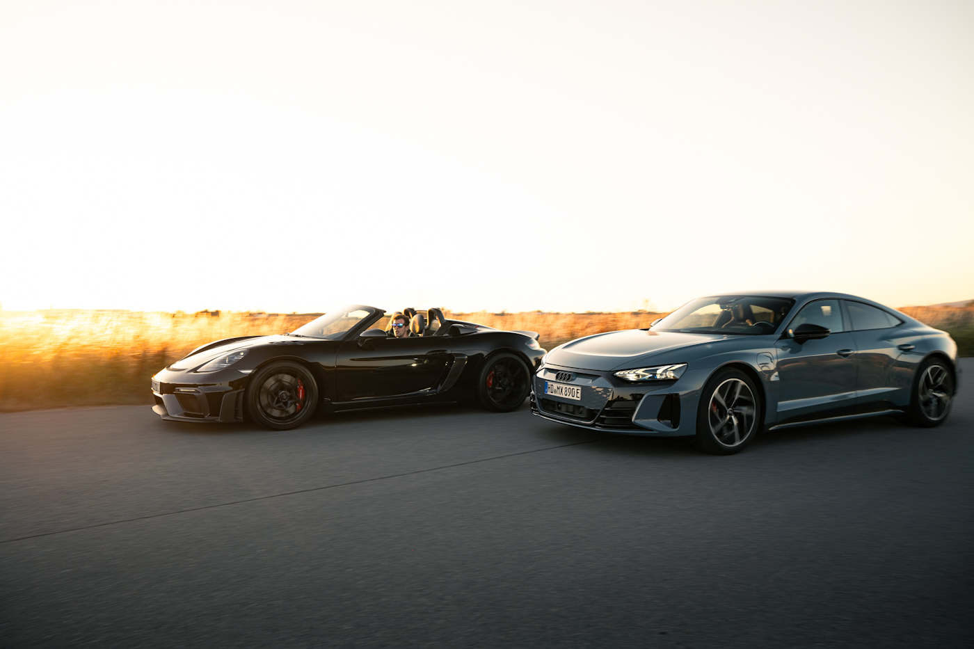 Porsche Spyder RS mieten Audi RS e-tron GT mieten Sportwagen Wiesloch